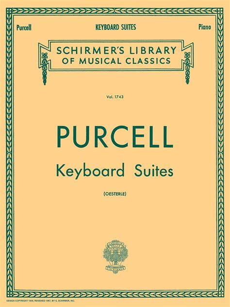 Purcell Keyboard Suites for Piano Solo Schirmer s Library of Musical Classics Vol 1743 Kindle Editon