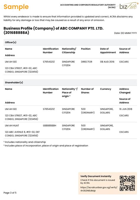Purchase ACRA Business Profile: Secure and Reliable Company Information
