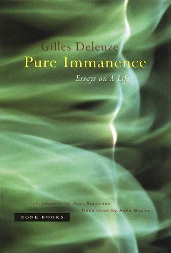 Pure Immanence Essays on A Life Kindle Editon