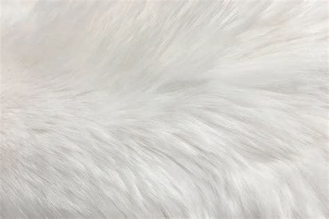 Pure White Fur: