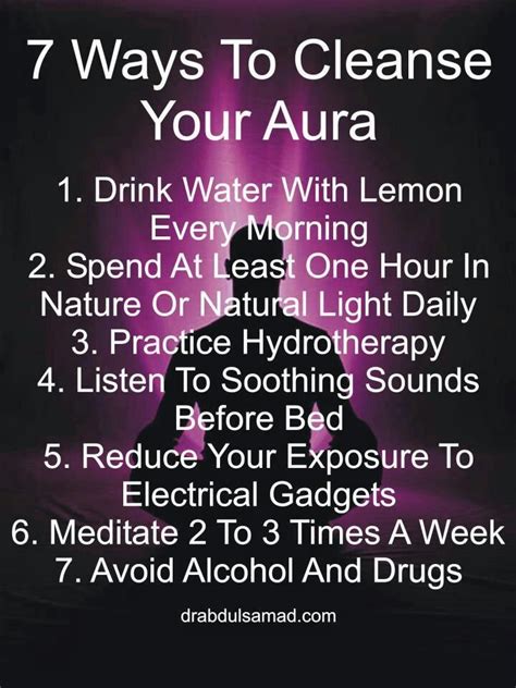 Purify the aura: