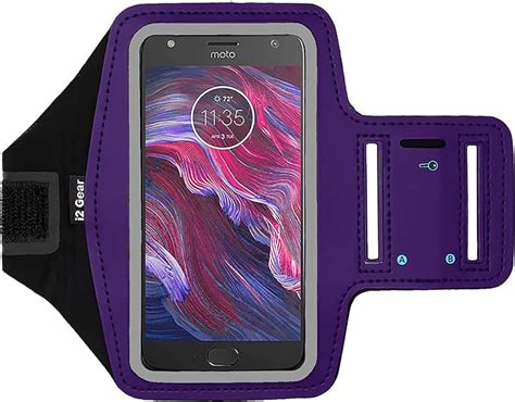 Purple ArmBand Workout Black Motorola Reader