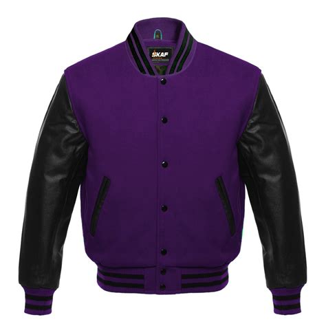 Purple and Black Letterman Jackets: The Perfect Blend of Style and Functionality