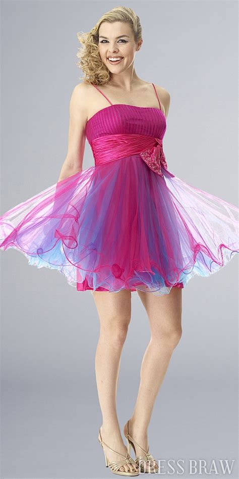 Purple and Pink Dress: