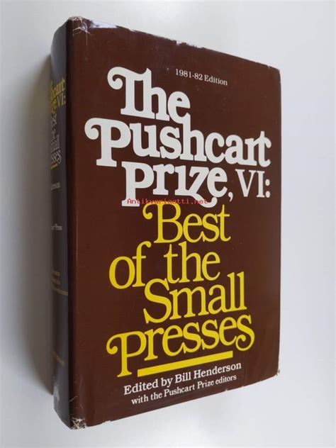 Pushcart Prize Best of the Small Presses No 6 1981 82 Ed by Bill Henderson an Annual Small Press Reader Issn 0149-7863 Kindle Editon