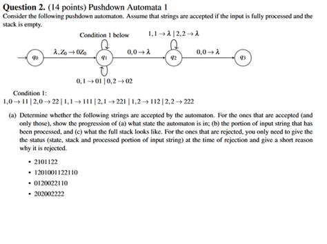 Pushdown Automata Questions And Answers Doc