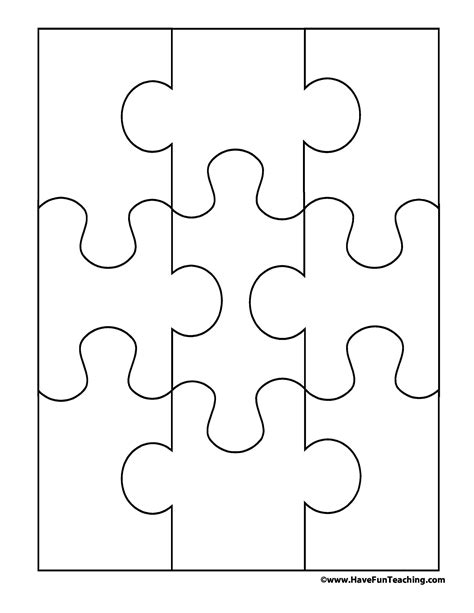 Puzzle Pieces Template