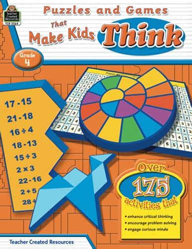 Puzzles and Games that Make Kids Think Grd 4 PDF