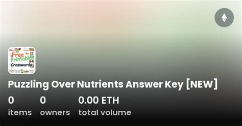 Puzzling Over Nutrients Answer Key Epub