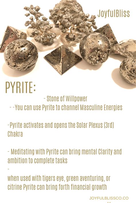 Pyrite's Metaphysical Properties