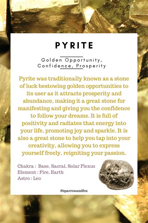 Pyrite: The Golden Stone of Success and Abundance