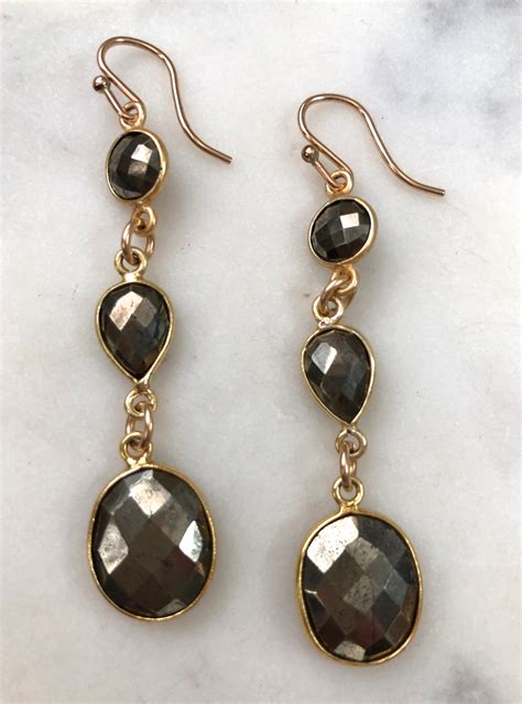 Pyrite Earrings: Earth's Golden Treasure Unraveled