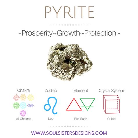 Pyrite is said to have a number of metaphysical properties, including: