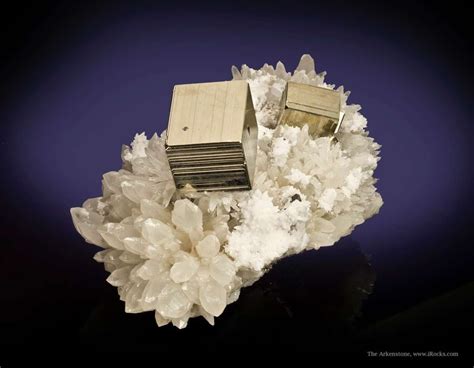 Pyrite on Quartz: A Mesmerizing Symphony of Minerals