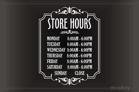 Q: What are the store's hours of operation?