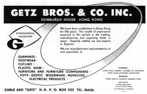 Q: What is the history of Getz Bros. & Co. Hong Kong Limited?