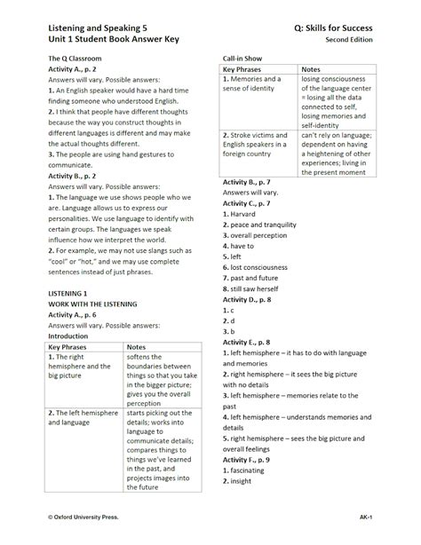 Q SKILLS FOR SUCCESS 5 ANSWER KEY Ebook Doc