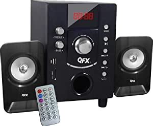 QFX BT202BLK Channel Bluetooth Speaker Reader