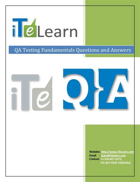 Qa Testing Questions And Answers Epub