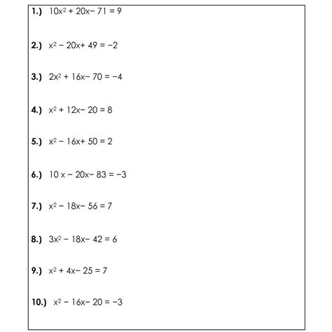 Quadratic Formula Practice With Answers Epub