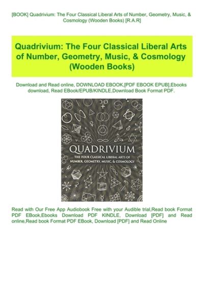 Quadrivium Classical Liberal Geometry Cosmology Epub