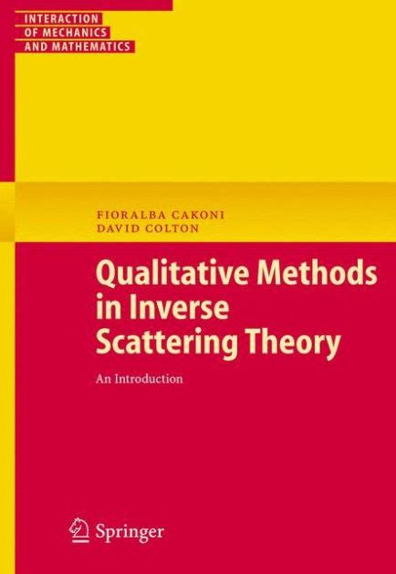 Qualitative Methods in Inverse Scattering Theory An Introduction 1st Edition Epub