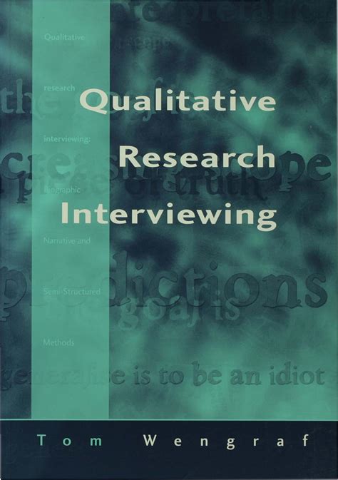 Qualitative Research Interviewing Biographic Narrative and Semi-structured Methods Ebook Reader