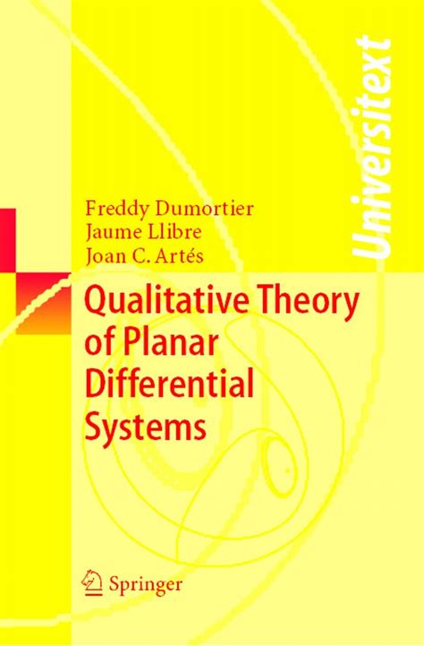 Qualitative Theory of Planar Differential Systems 1st Edition Epub