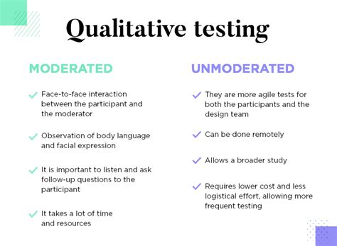 Qualitative tests