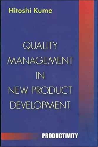 Quality Management in New Product Development Kindle Editon