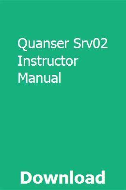 Quanser Srv02 Instructor Ebook Reader