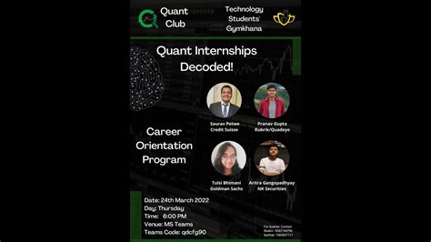 Quant Internships: