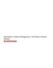 Quantitative Analysis For Management 11th Edition Solutions Chapter 2 PDF