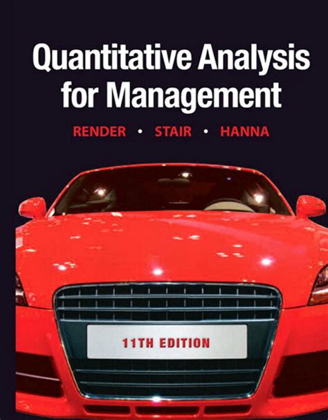 Quantitative Analysis For Management Barry Render Solution Reader