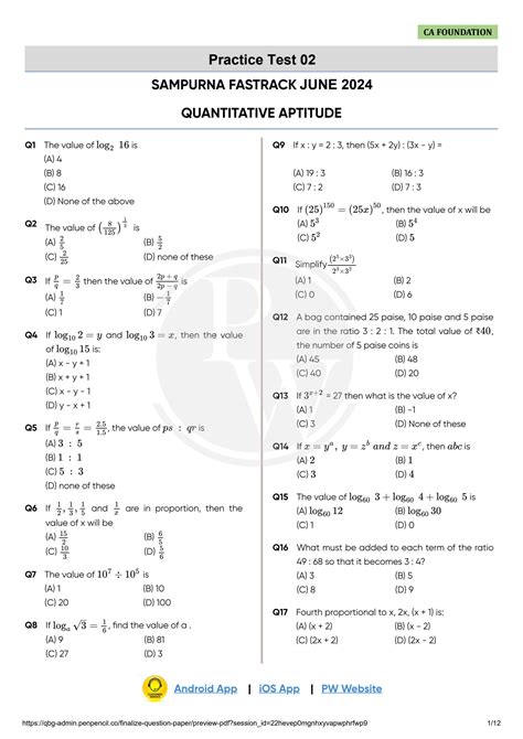 Quantitative Aptitude Solution Doc