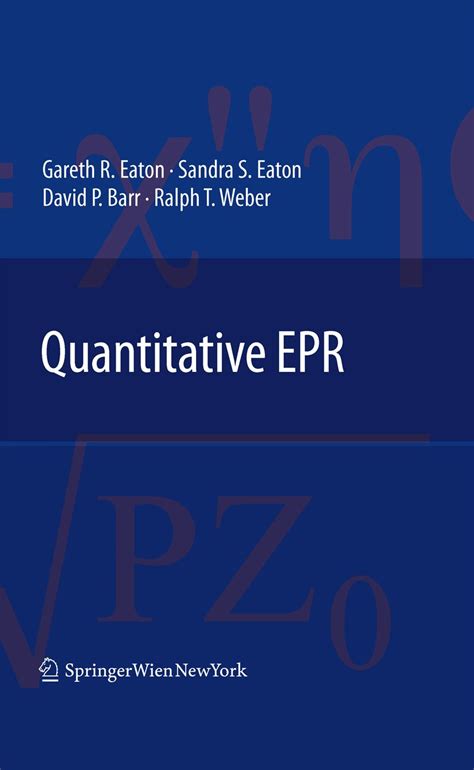 Quantitative EPR 1st Edition Kindle Editon