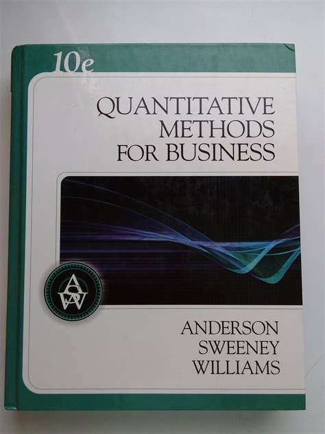 Quantitative Methods For Business 11th Edition Solution Manual Free Kindle Editon