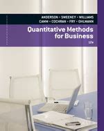 Quantitative Methods For Business 12 Edition Solutions Kindle Editon