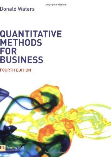 Quantitative Methods For Business Donald Waters Answers Reader