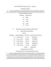 Quantitative Problems Answer Financial Market And Institutions Reader