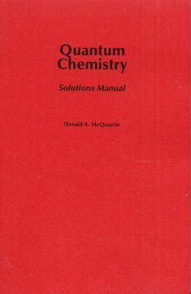 Quantum Chemistry Solutions Manual Doc