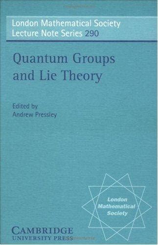 Quantum Groups and Lie Theory PDF