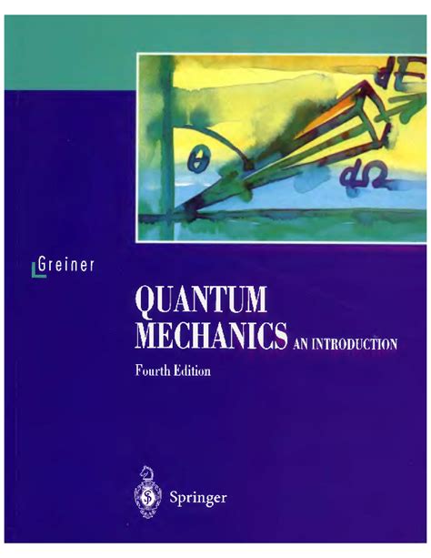 Quantum Mechanics An Introduction 4th Edition Reader