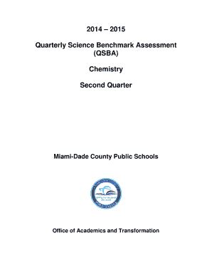 Quarterly Science Benchmark Assessment Chemistry Pretest Answers Doc