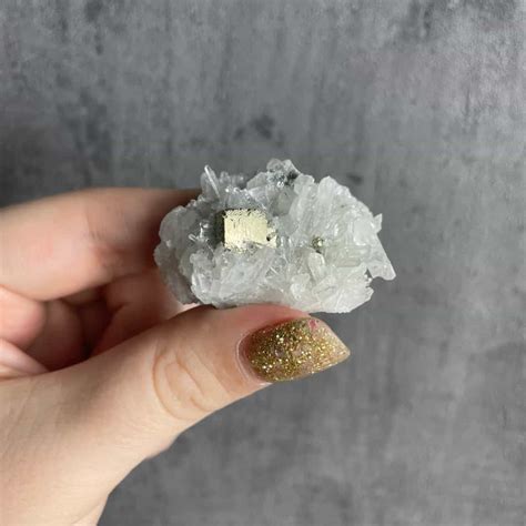 Quartz with Pyrite: An Enchanting Blend of Shimmer and Harmony