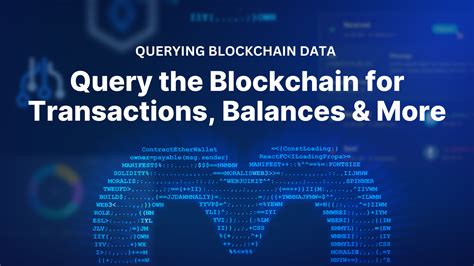 Querying Blockchain Data: