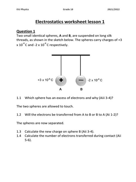 Question Answer Based On Electrostatic Epub