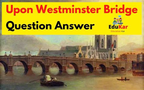 Question Answer Of Upon Westminster Bridge PDF