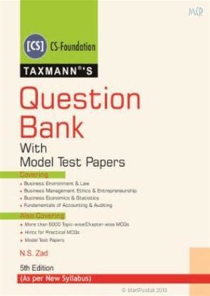 Question Bank With Model Test Papers (CA-CPT) 5th Edition Reader