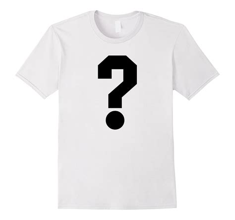 Question mark shirts are a way to express individuality.